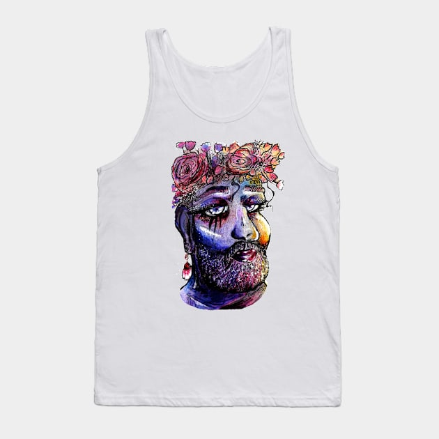 The Bearded Faerie Tank Top by Pizzakween